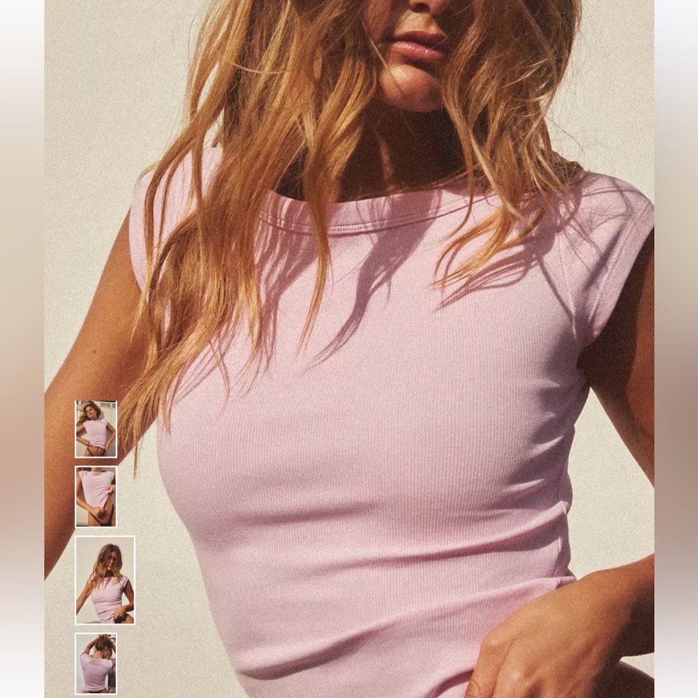 Zara Soft Pink Short Sleeve Tee